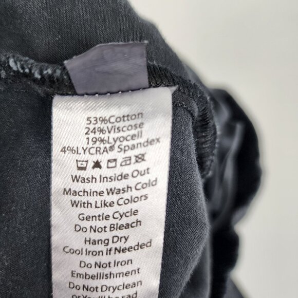 Lularoe Jeans Womens 34 Black Wide Leg Tapered Joggers L-162152 (36x28) - Picture 9 of 9